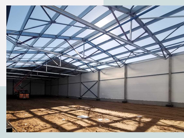 Строительство сенохранилищ в Узловой