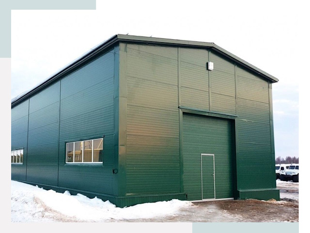 Двускатные ангары в Узловой