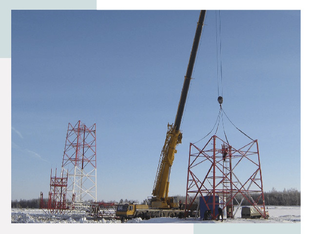 Монтаж вышек связи в Узловой