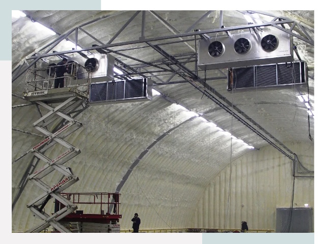 Оснащение ангаров в Узловой