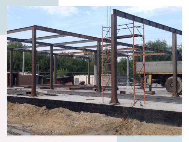 Фундамент для ангаров в Узловой